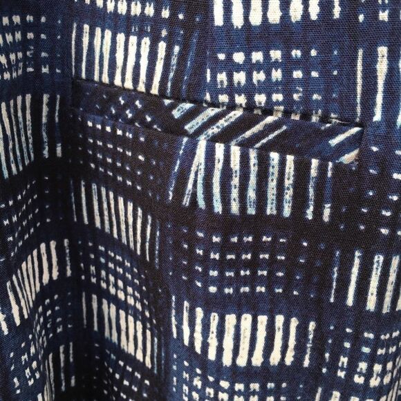 Rachel Roy Multi-Pattern Geometric Artsy Empire Waist Sleeveless Silk Dress 6 - Picture 4 of 8